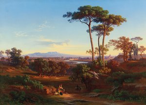 Uitzicht op Rome vanaf Monte Mario